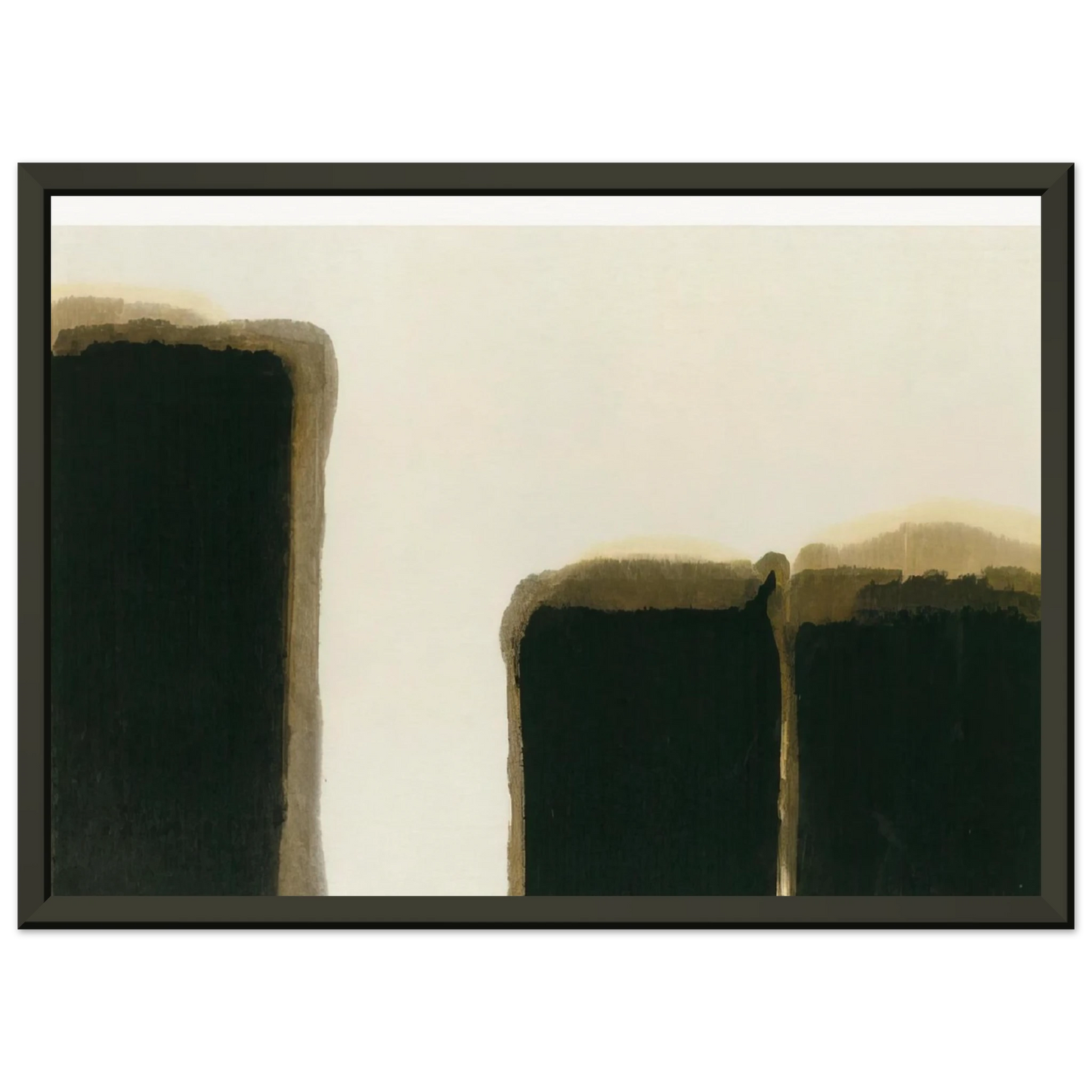 Yun Hyongkeun Burnt Umber Ultramarine I 1981 Framed Art Print - Aluminum Frame - 70x100 cm / 28x40 inches