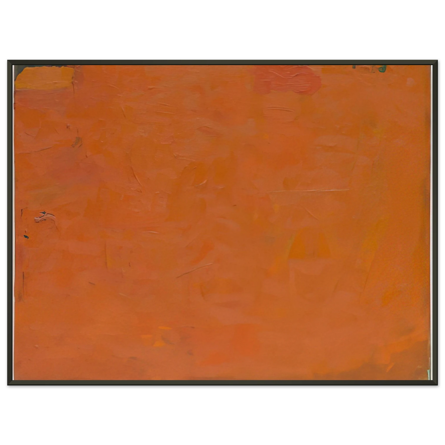 Robert Ryman Untitled Orange Painting Framed Art Print - Aluminum Frame - 60x80 cm / 24x32 inches