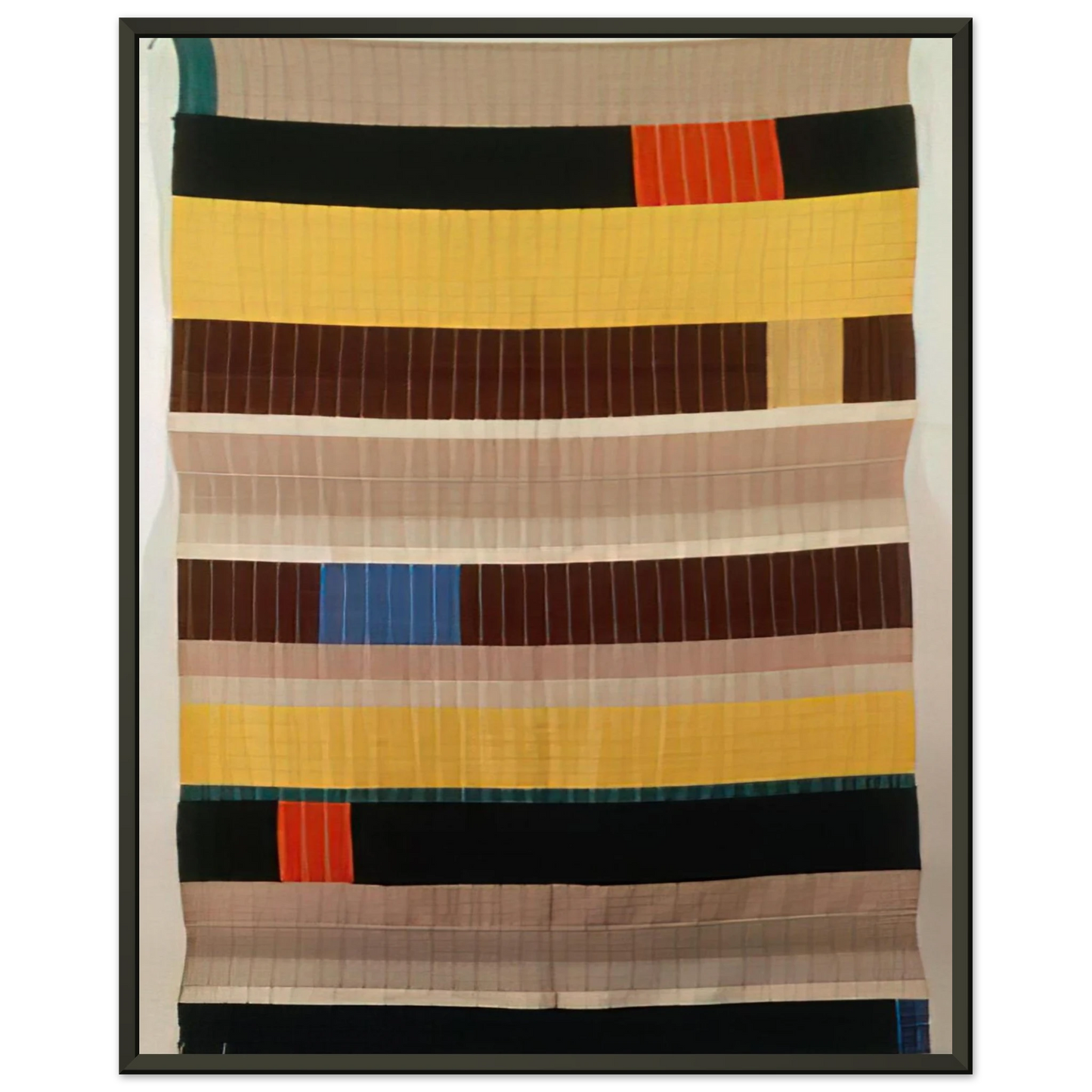 Anni Albers WALL HANGING 1925 1 Framed Art Print - Aluminum Frame - 70x100 cm / 28x40 inches