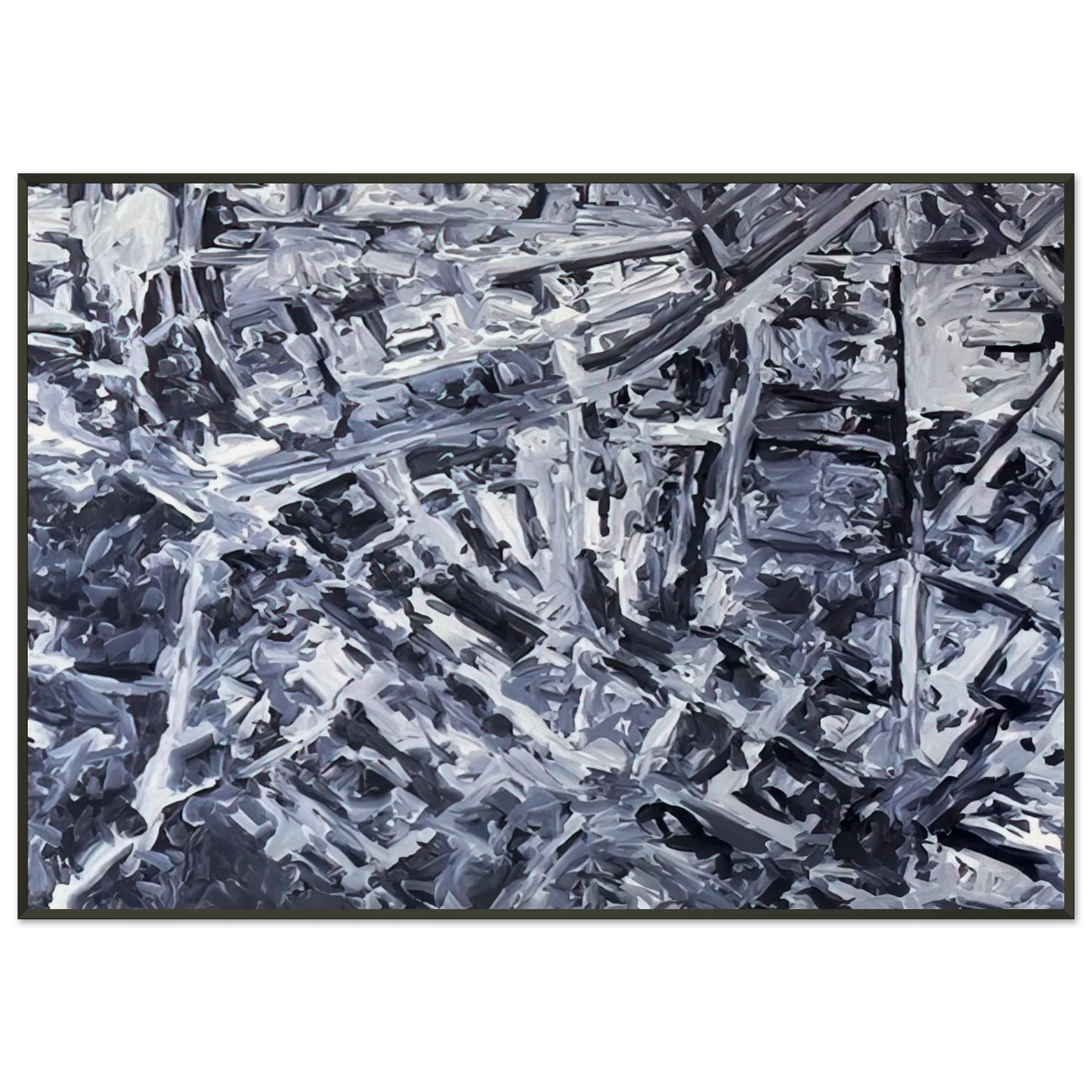 Gerhard Richter TOWNSCAPE PL 1970 0 Framed Art Print - Aluminum Frame - 21x29.7 cm / 8x12"