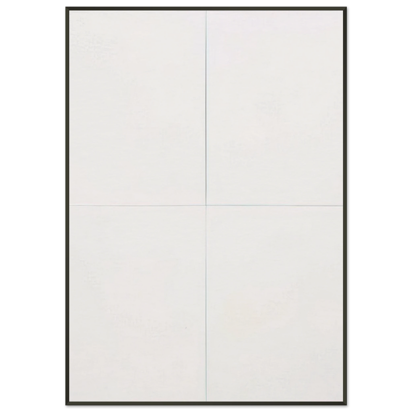 Robert Rauschenberg WHITE PAINTING FOUR PANEL 1951 Framed Art Print - Aluminum Frame - 21x29.7 cm / 8x12"