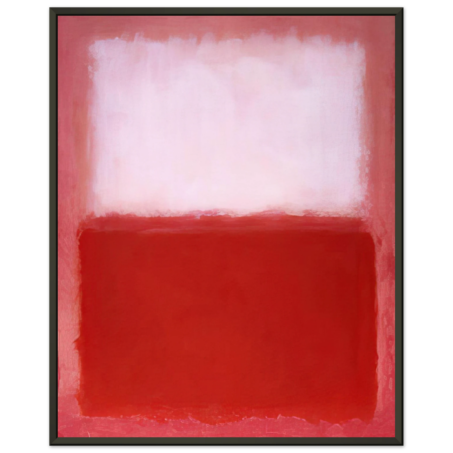 Mark Rothko White Over Red 1957 Framed Art Print - Aluminum Frame - 40x50 cm / 16x20 inches