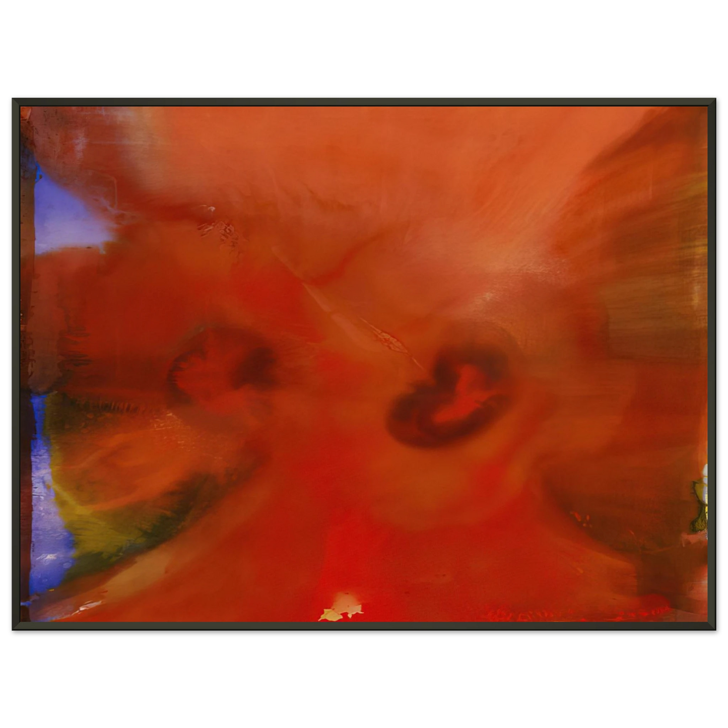 Sam Gilliam Red Petals Framed Art Print - Aluminum Frame - 40x50 cm / 16x20 inches