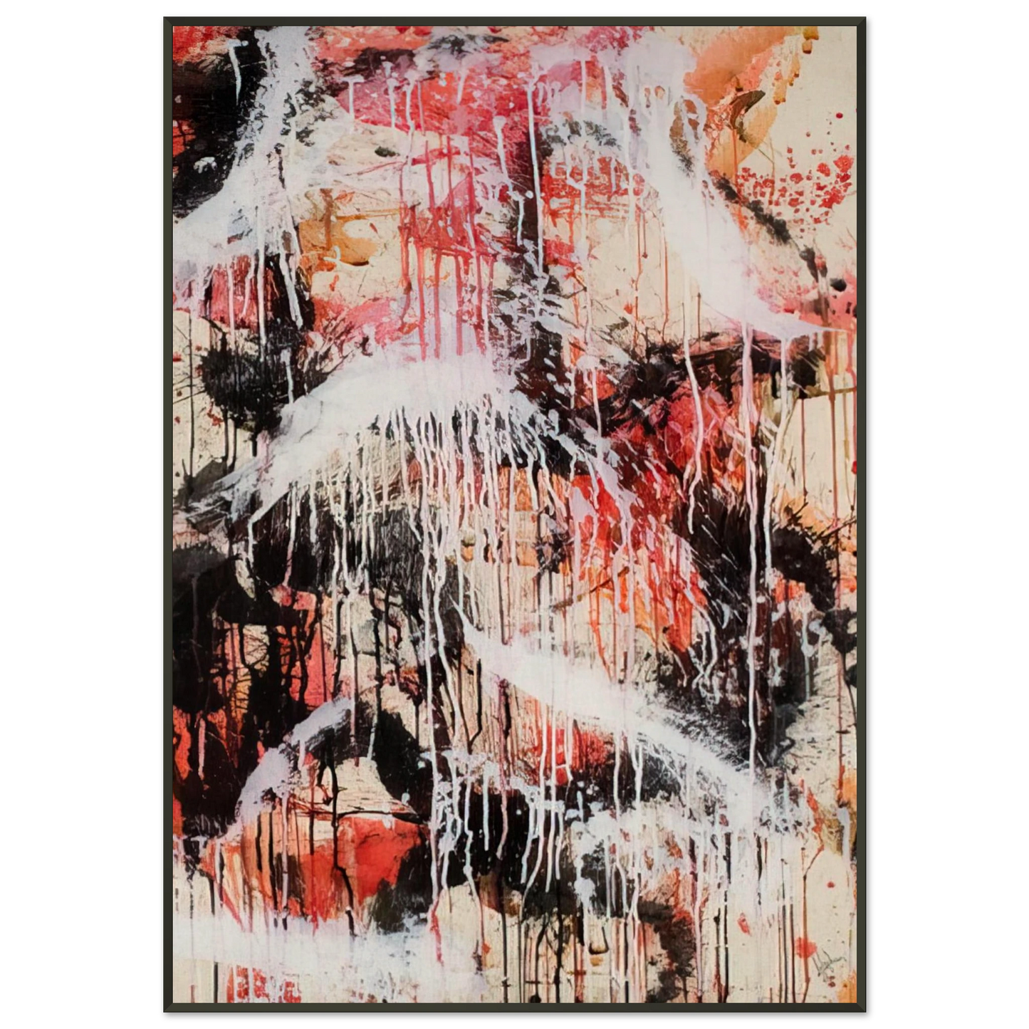 Norman Bluhm Untitled 1959 Framed Art Print - Aluminum Frame - 21x29.7 cm / 8x12"