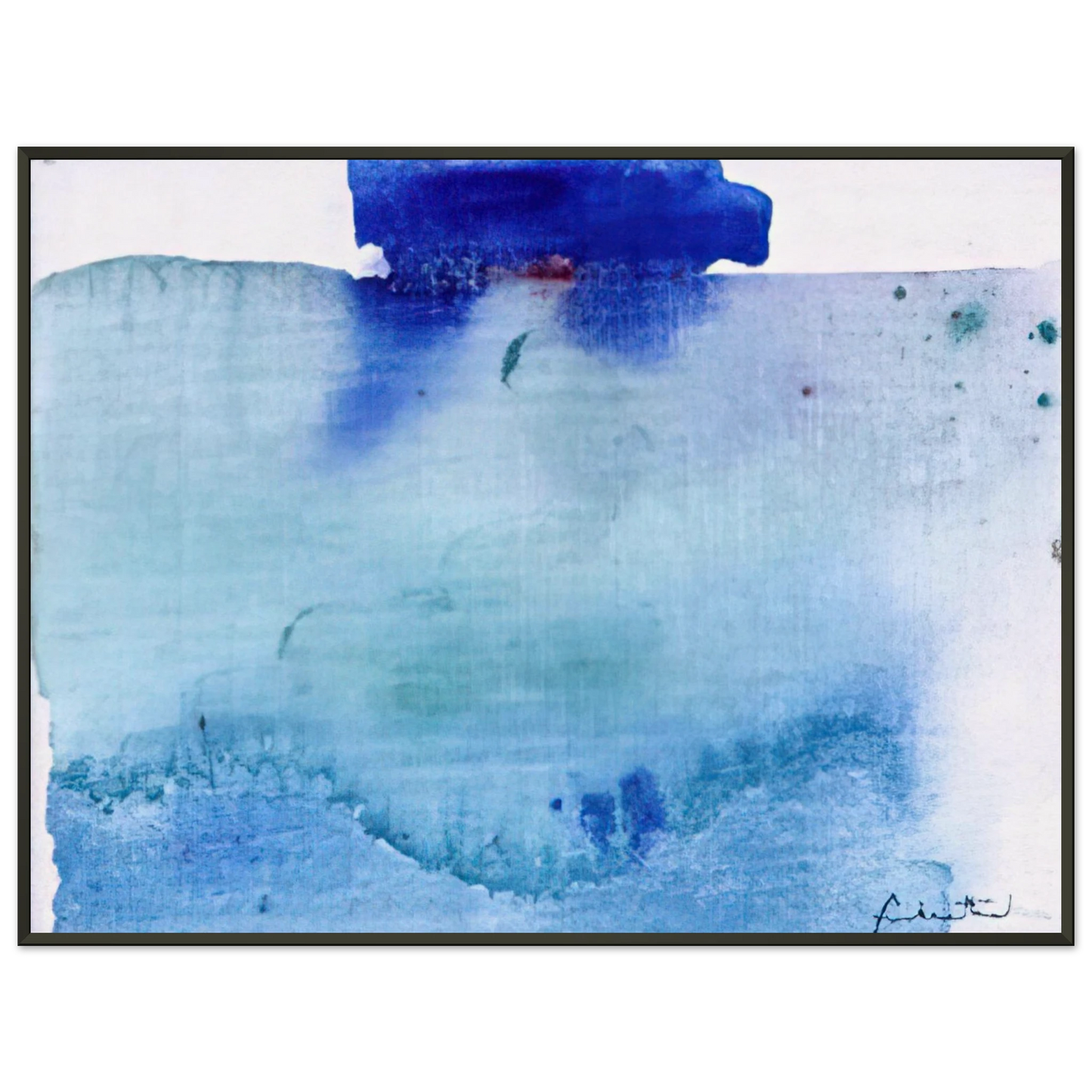 Helen Frankenthaler Untitled 1982 Framed Art Print - Aluminum Frame - 40x50 cm / 16x20 inches