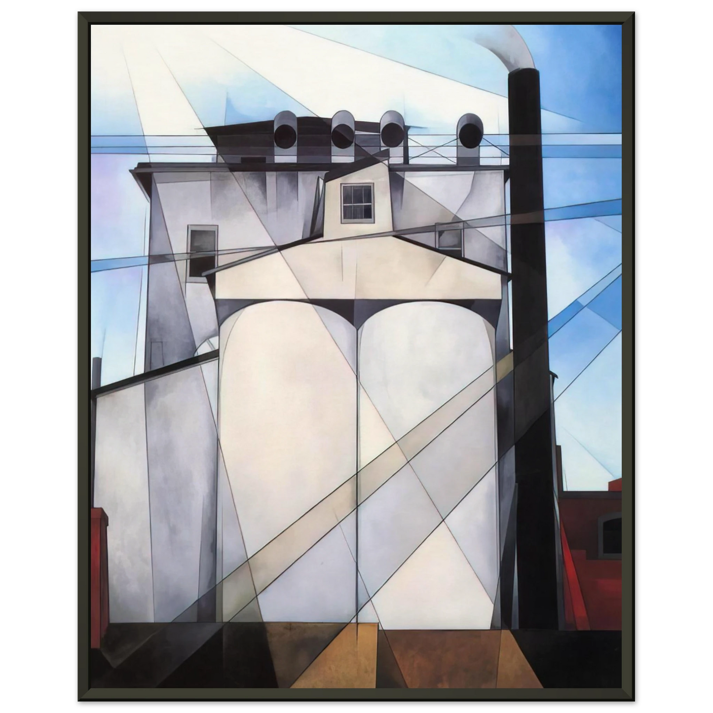 Charles Demuth My Egypt 1927 Framed Art Print - Aluminum Frame - 60x80 cm / 24x32 inches