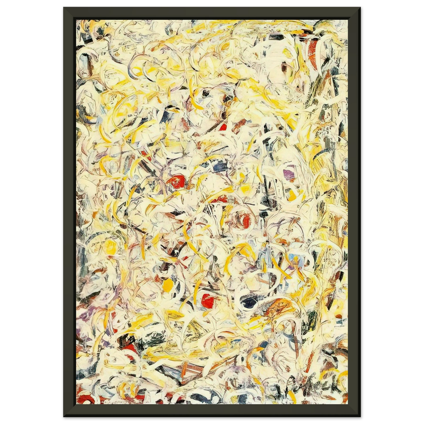 Jackson Pollock SHIMMERING SUBSTANCE 1946 1 Framed Art Print - Aluminum Frame - 60x80 cm / 24x32 inches