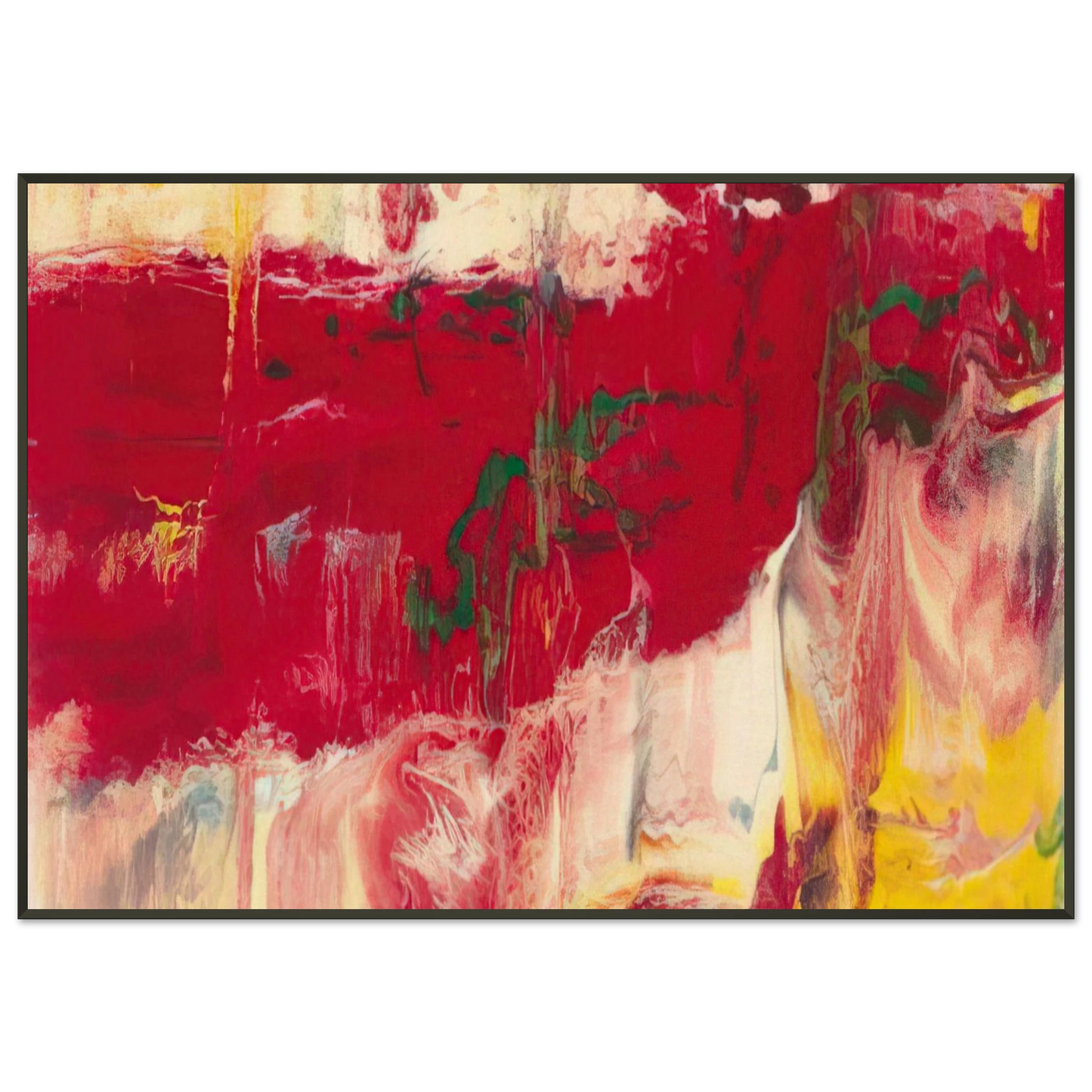 Gerhard Richter ICE Framed Art Print - Aluminum Frame - 21x29.7 cm / 8x12"