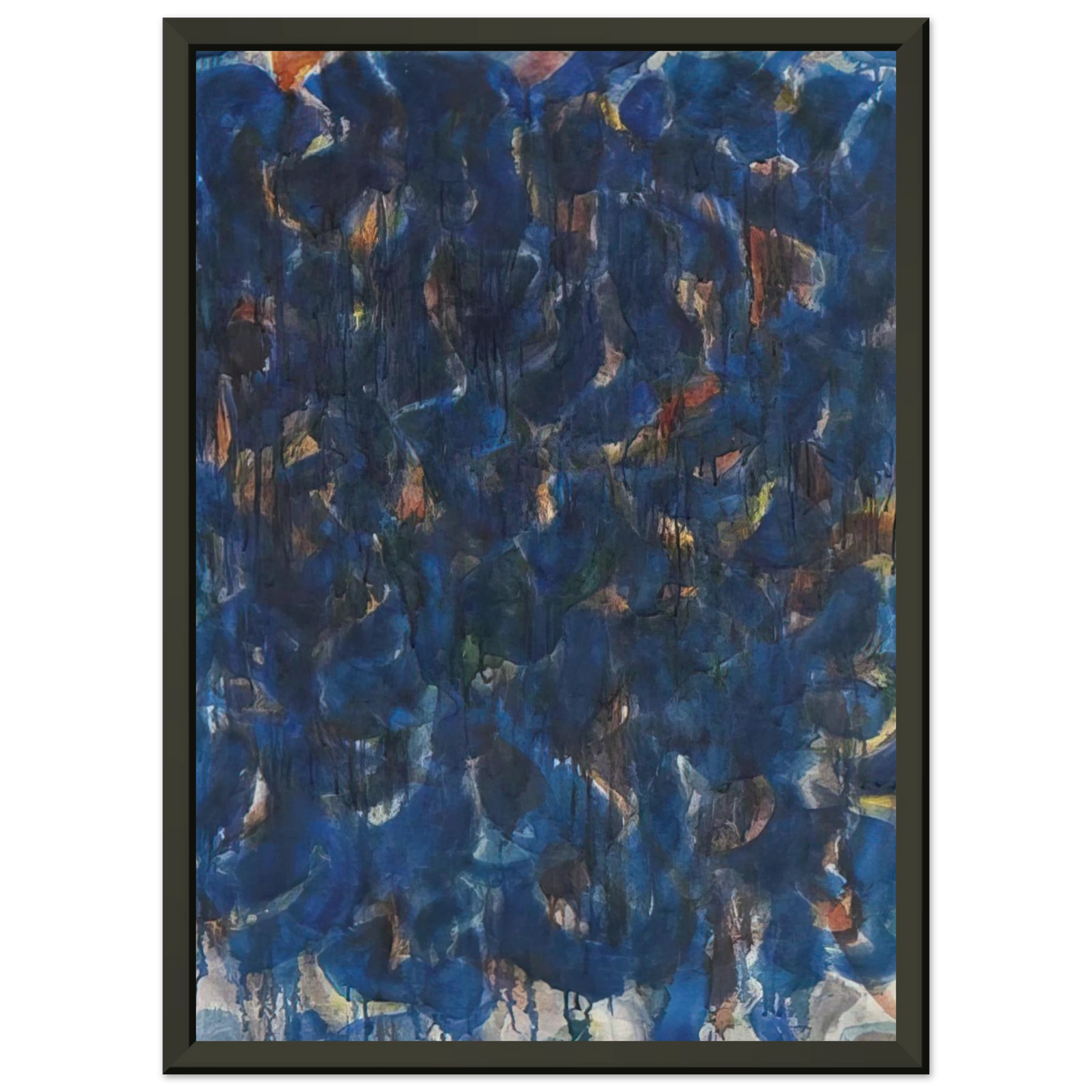 Ellsworth Kelly Blue and Red Framed Art Print - Aluminum Frame - 40x50 cm / 16x20 inches