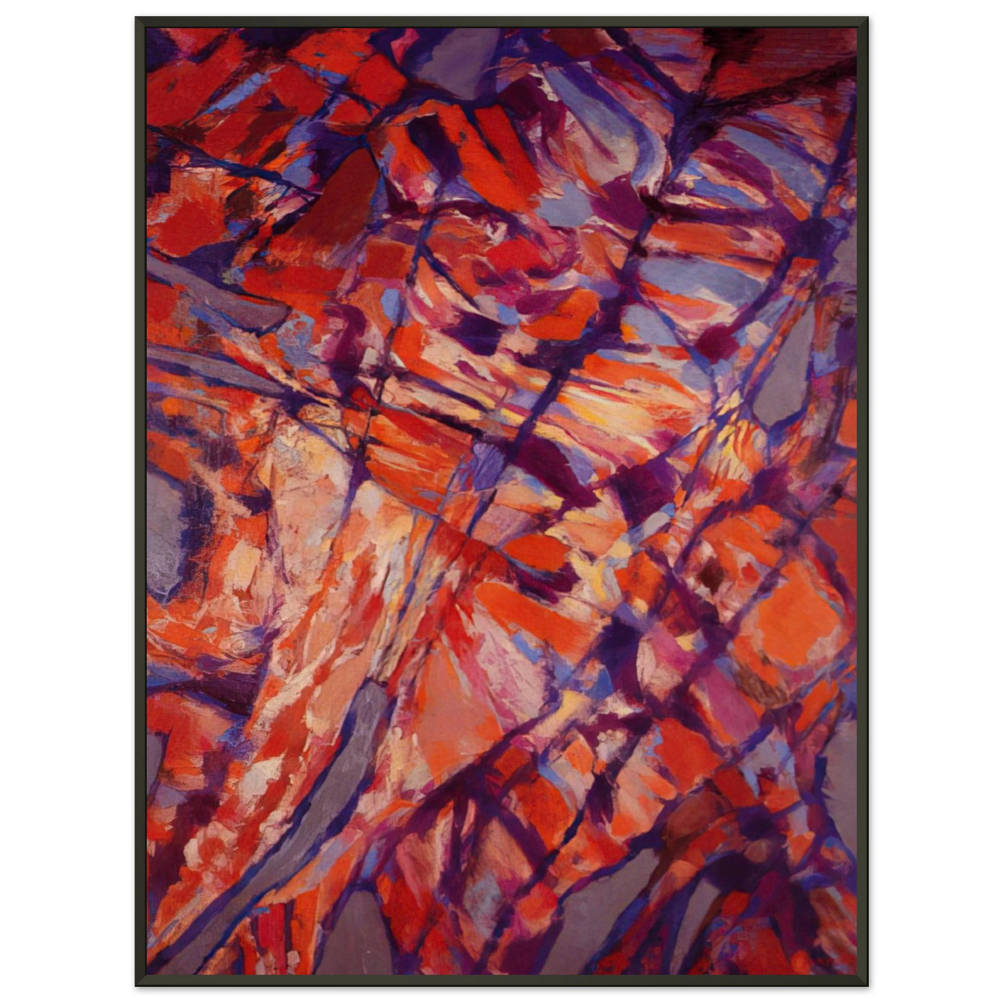 Alfred Manessier Terre assoiffee I 1966 Framed Art Print - Aluminum Frame - 60x80 cm / 24x32 inches