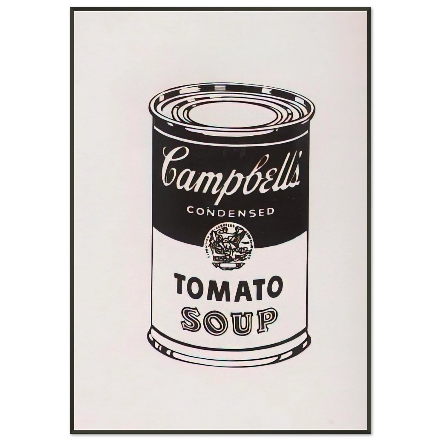 Andy Warhol Campbells Soup Can Tomato Retrospective Series Framed Art Print - Aluminum Frame - 21x29.7 cm / 8x12"
