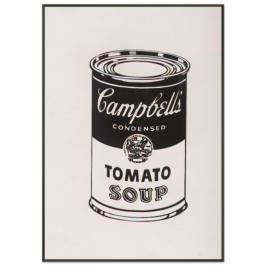 Andy Warhol  Campbells Soup Can  Tomato Retrospective Series Framed Art Print  - Aluminum Frame - 21x29.7 cm / 8x12"