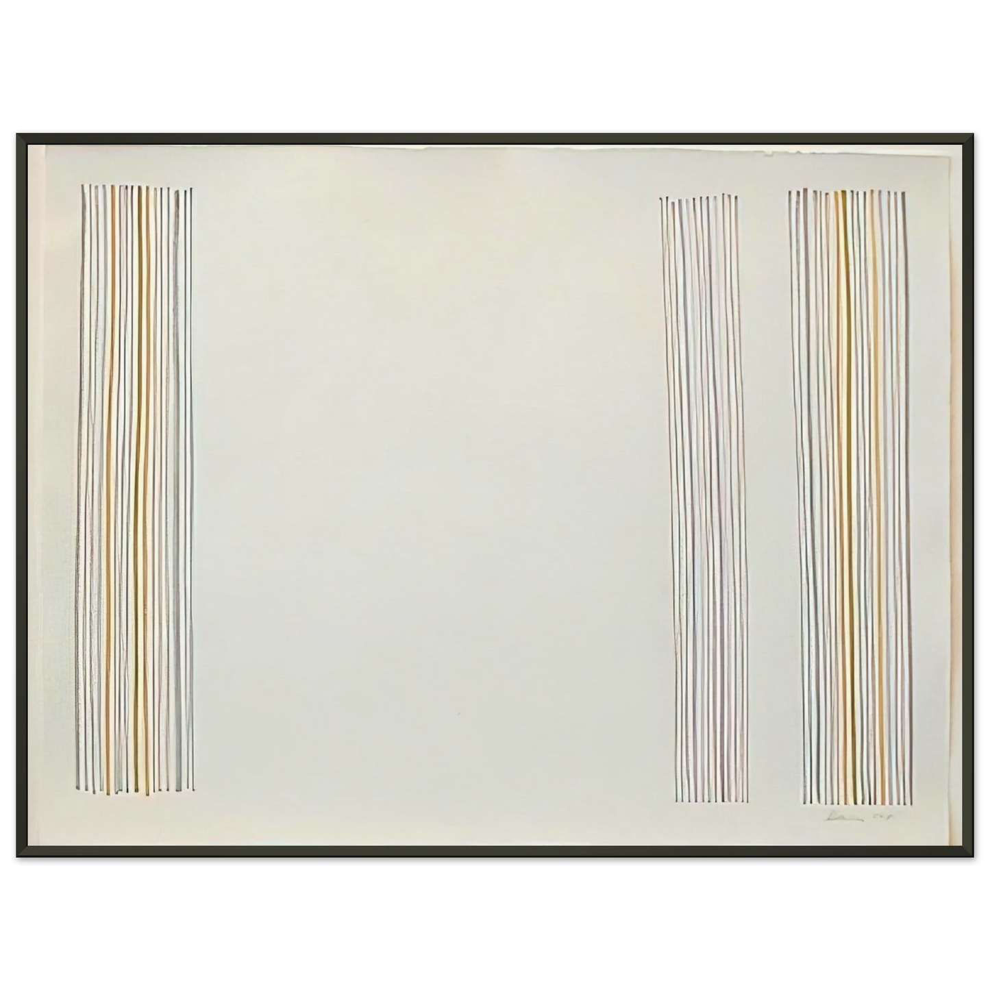 Gene Davis Untitled 1981 Framed Art Print - Aluminum Frame - 70x100 cm / 28x40 inches