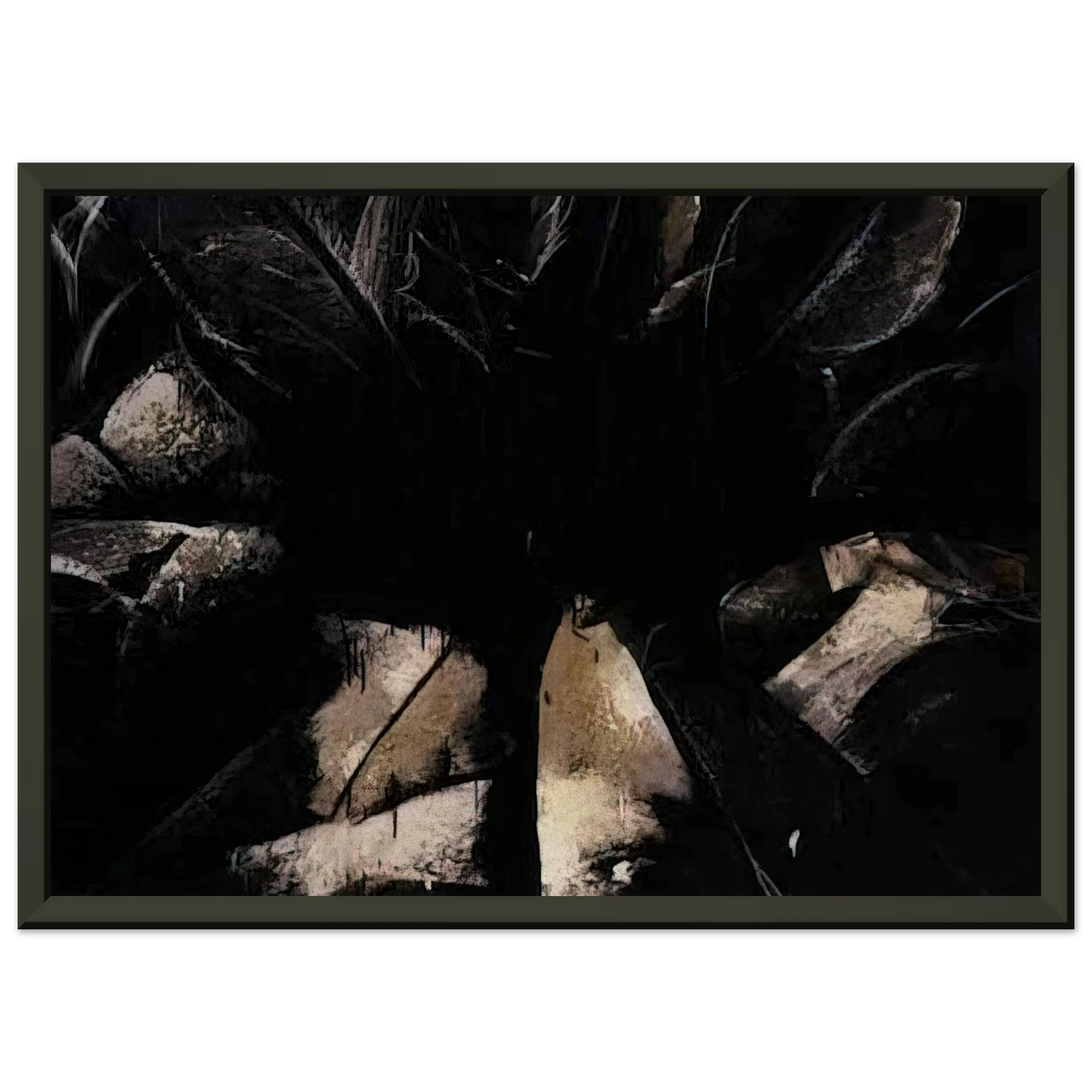 Jay DeFeo Jay DeFeoBIGCabbage Rose Framed Art Print - Aluminum Frame - 60x80 cm / 24x32 inches