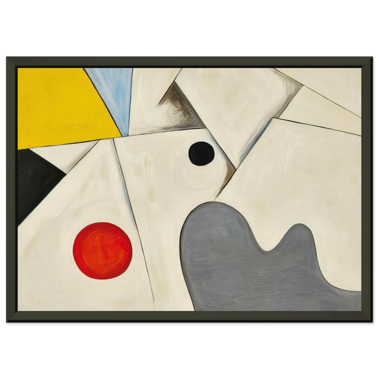 Alexander Calder WHITE FIELDS 1955 Framed Art Print - Aluminum Frame - 40x50 cm / 16x20 inches