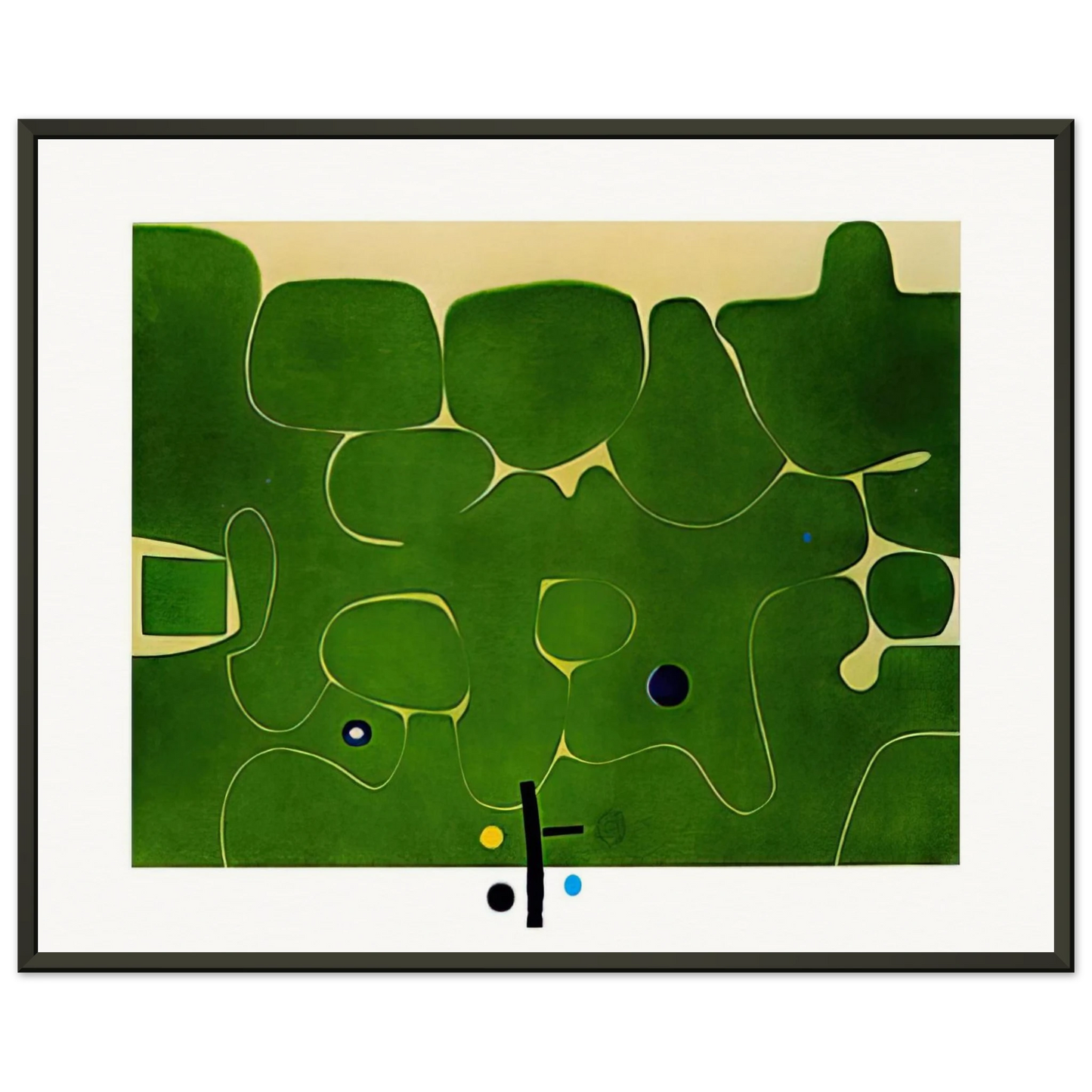 Victor Pasmore Il Labirinto della Psiche 1986 Framed Art Print - Aluminum Frame - 60x80 cm / 24x32 inches