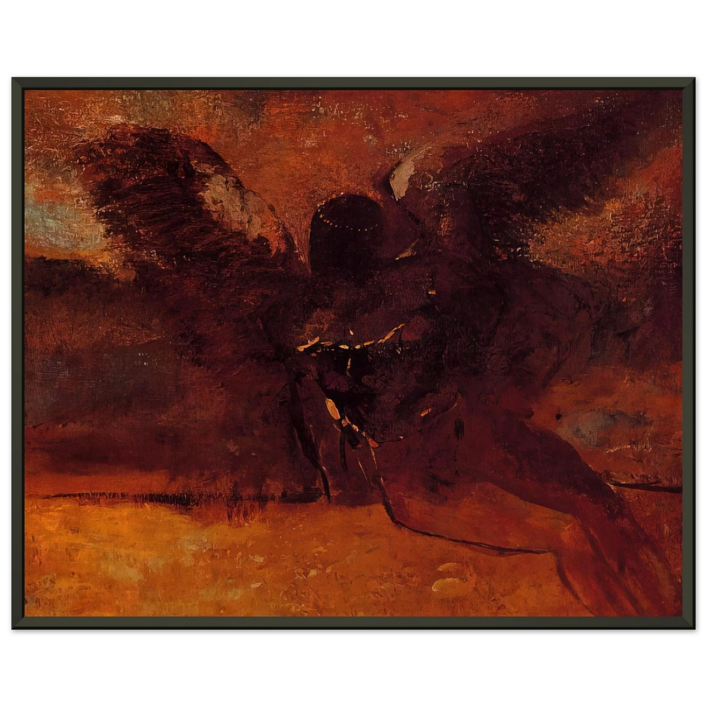 Pablo Picasso  The Fall of Icarus  1958 Framed Art Print  - Aluminum Frame - 60x80 cm / 24x32 inches
