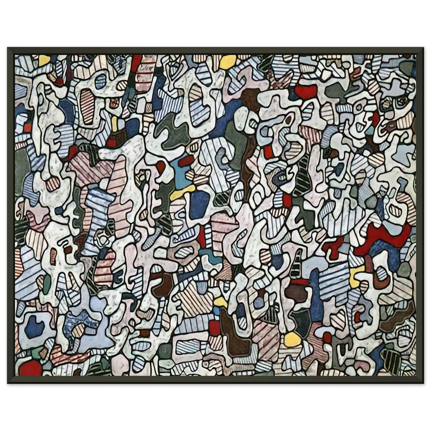 Jean Dubuffet L HOURLOUPE 1966 Framed Art Print - Aluminum Frame - 40x50 cm / 16x20 inches