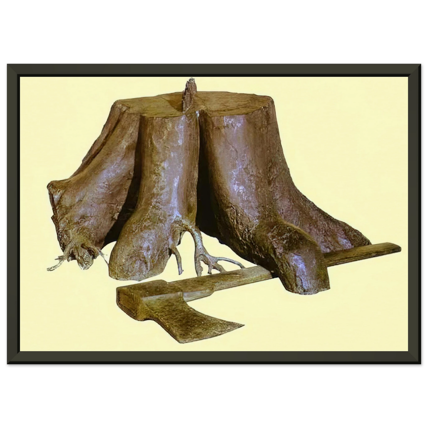 Rene Magritte THE LABOURS OF ALEXANDER 1967 Framed Art Print - Aluminum Frame - 70x100 cm / 28x40 inches