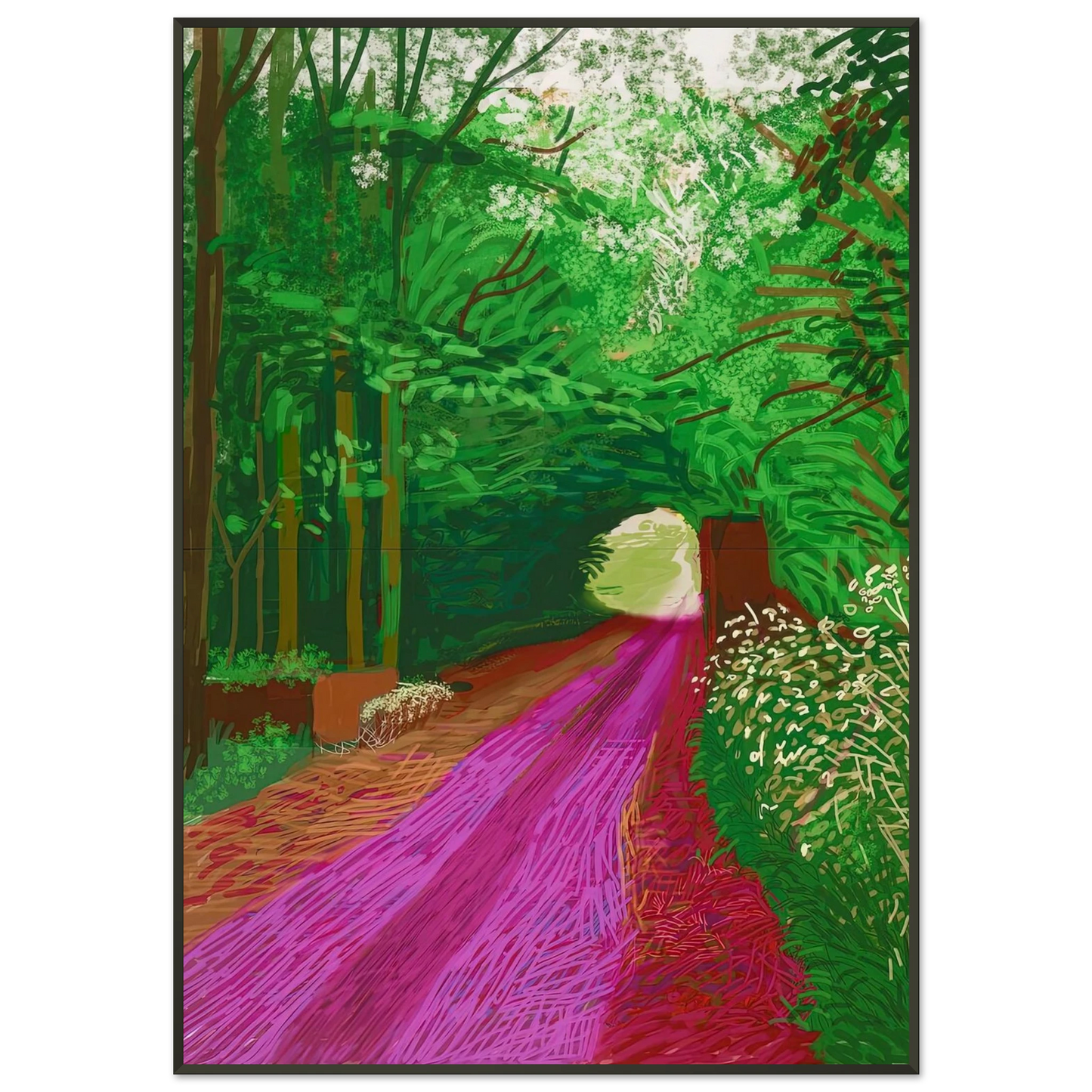 David Hockney David Hockney Framed Art Print - Aluminum Frame - 21x29.7 cm / 8x12"