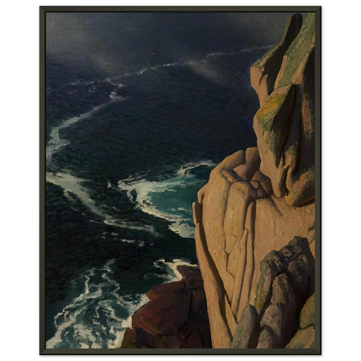 Laura Knight THE CRUEL SEA 1967 Framed Art Print - Aluminum Frame - 40x50 cm / 16x20 inches