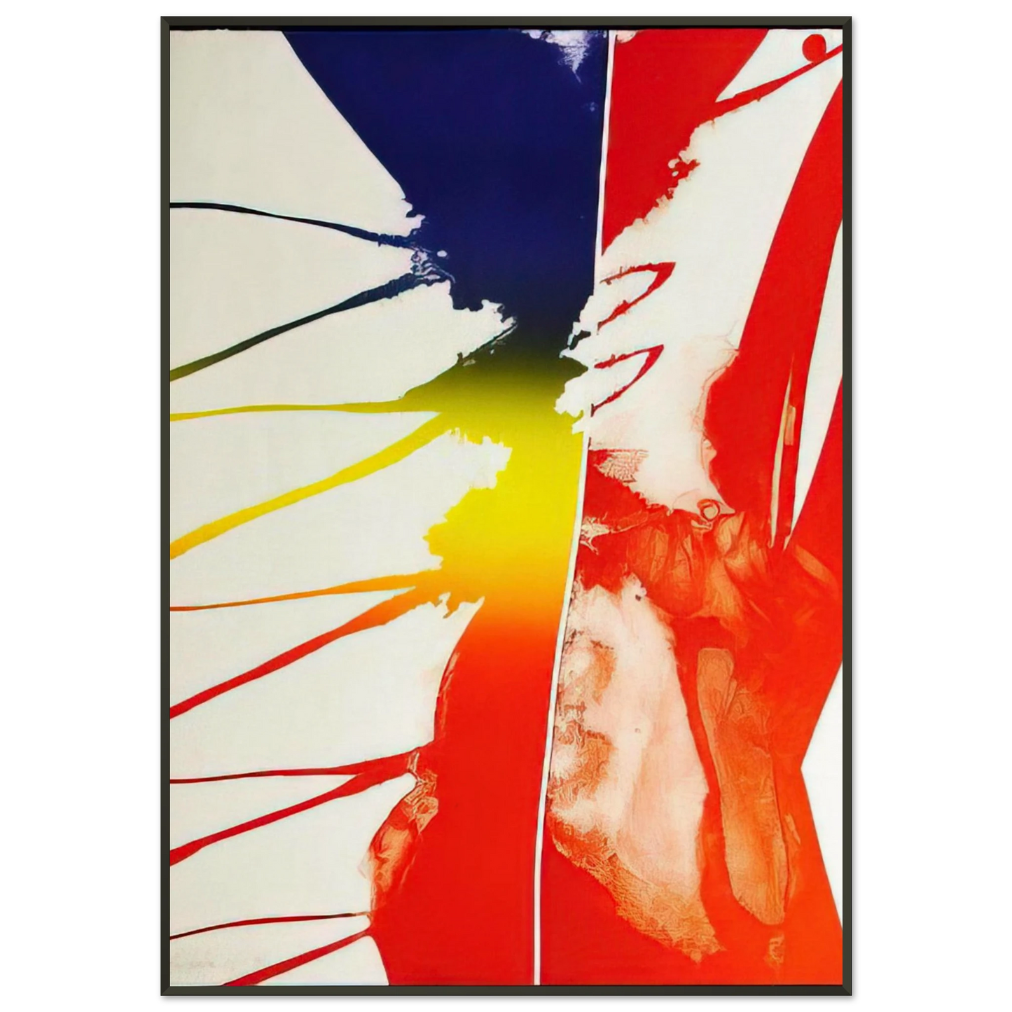 Paul Jenkins Continental Divide Framed Art Print - Aluminum Frame - 21x29.7 cm / 8x12"