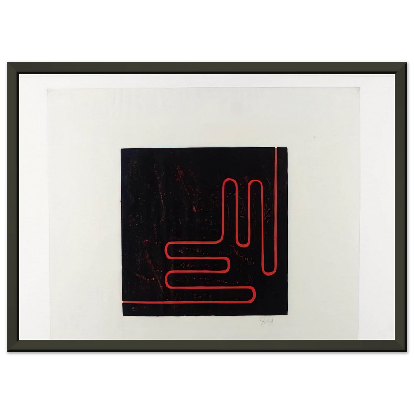 Donald Judd Untitled Print 1978 Framed Art Print - Aluminum Frame - 70x100 cm / 28x40 inches