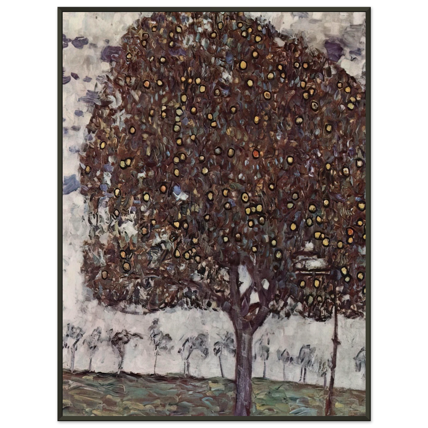 Gustav Klimt APPLE TREE II Framed Art Print - Aluminum Frame - 40x50 cm / 16x20 inches
