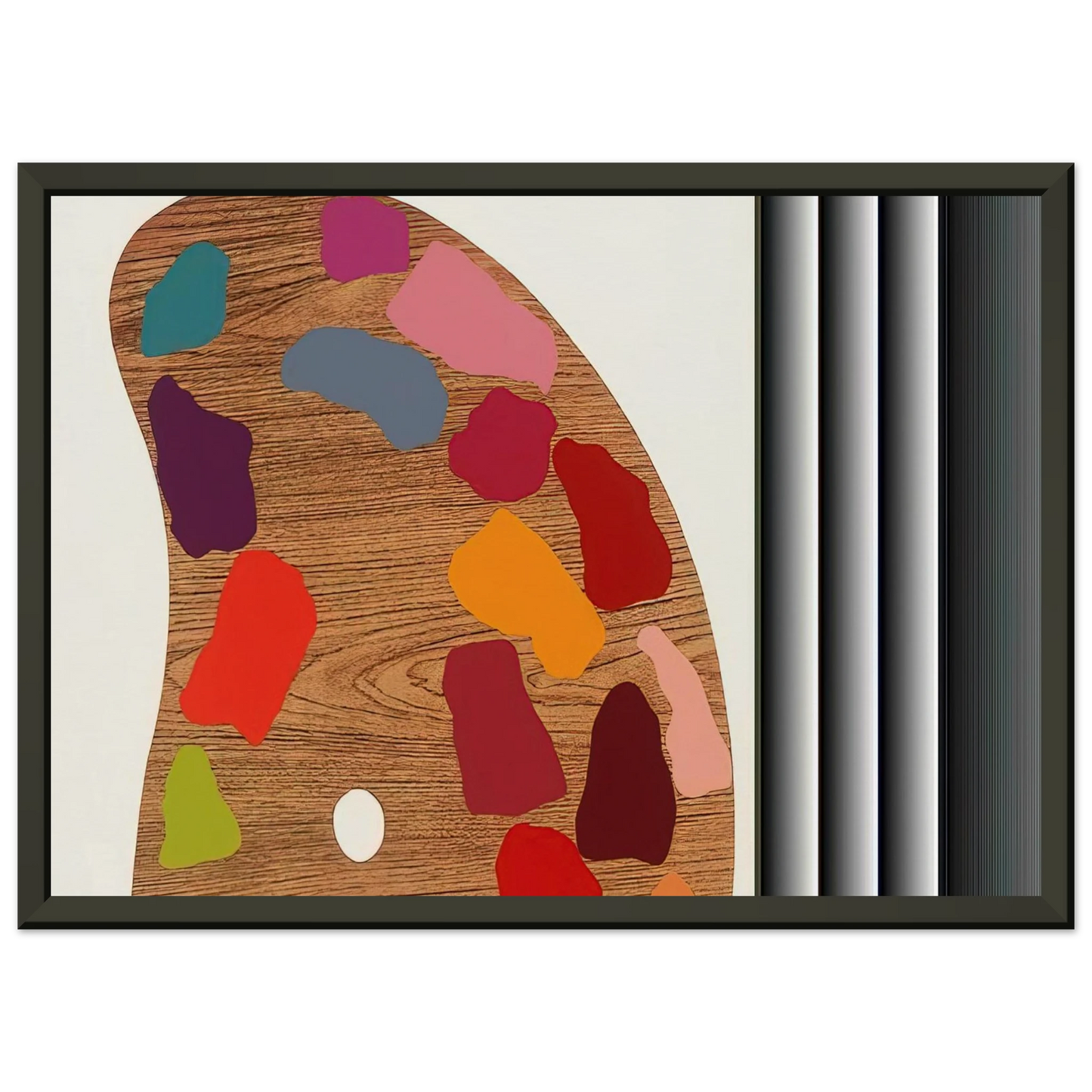 Jim Dine PALETTE II 1969 Framed Art Print - Aluminum Frame - 40x50 cm / 16x20 inches