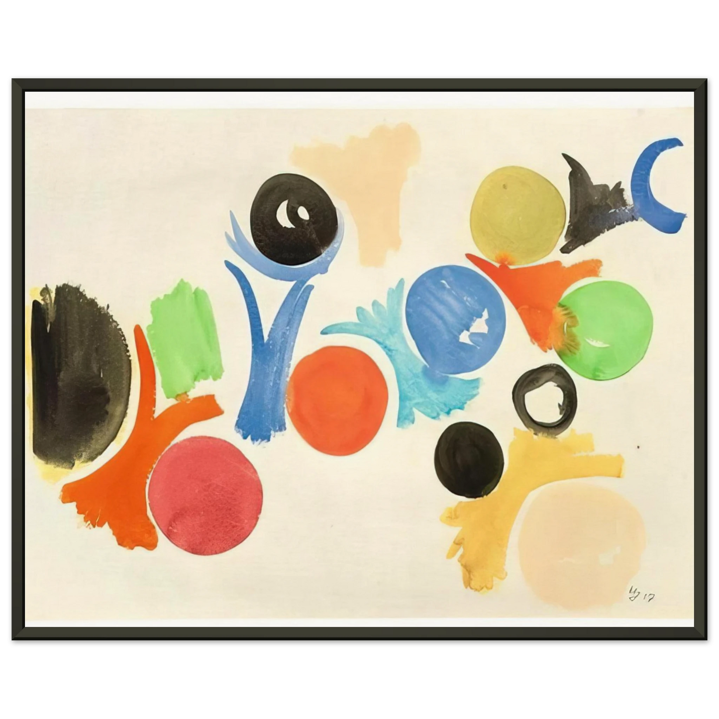 Alfred Manessier Untitled 1957 Framed Art Print - Aluminum Frame - 70x100 cm / 28x40 inches