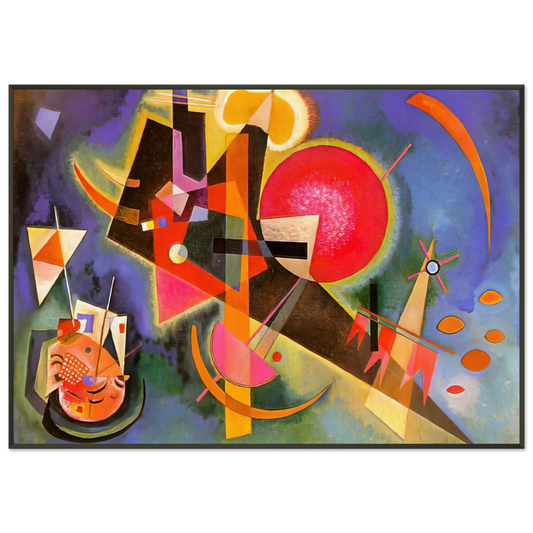 Wassily Kandinsky  IN BLUE 1925 Framed Art Print  - Aluminum Frame - 21x29.7 cm / 8x12"