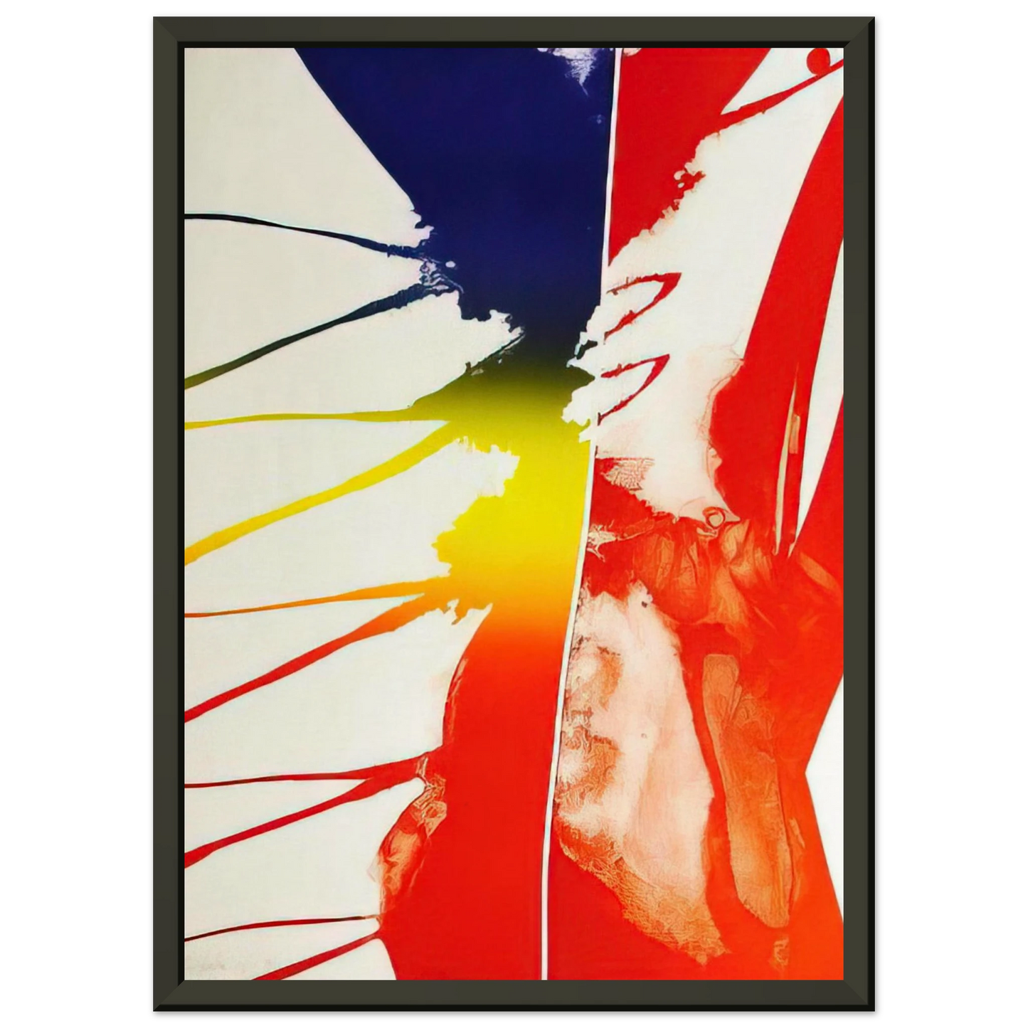 Paul Jenkins Continental Divide Framed Art Print - Aluminum Frame - 70x100 cm / 28x40 inches