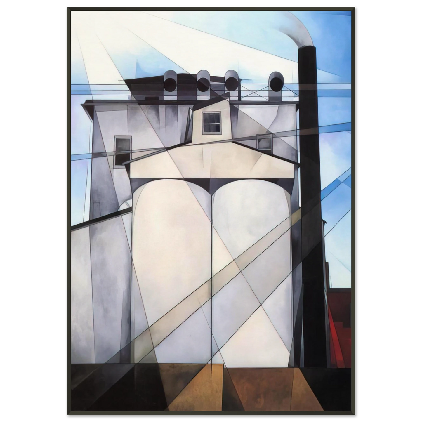 Charles Demuth My Egypt 1927 Framed Art Print - Aluminum Frame - 21x29.7 cm / 8x12"