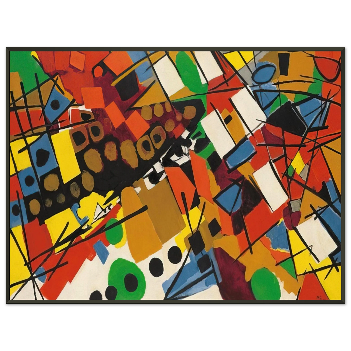 Ernst Wilhelm Nay Pastorale 1954 Framed Art Print - Aluminum Frame - 70x100 cm / 28x40 inches