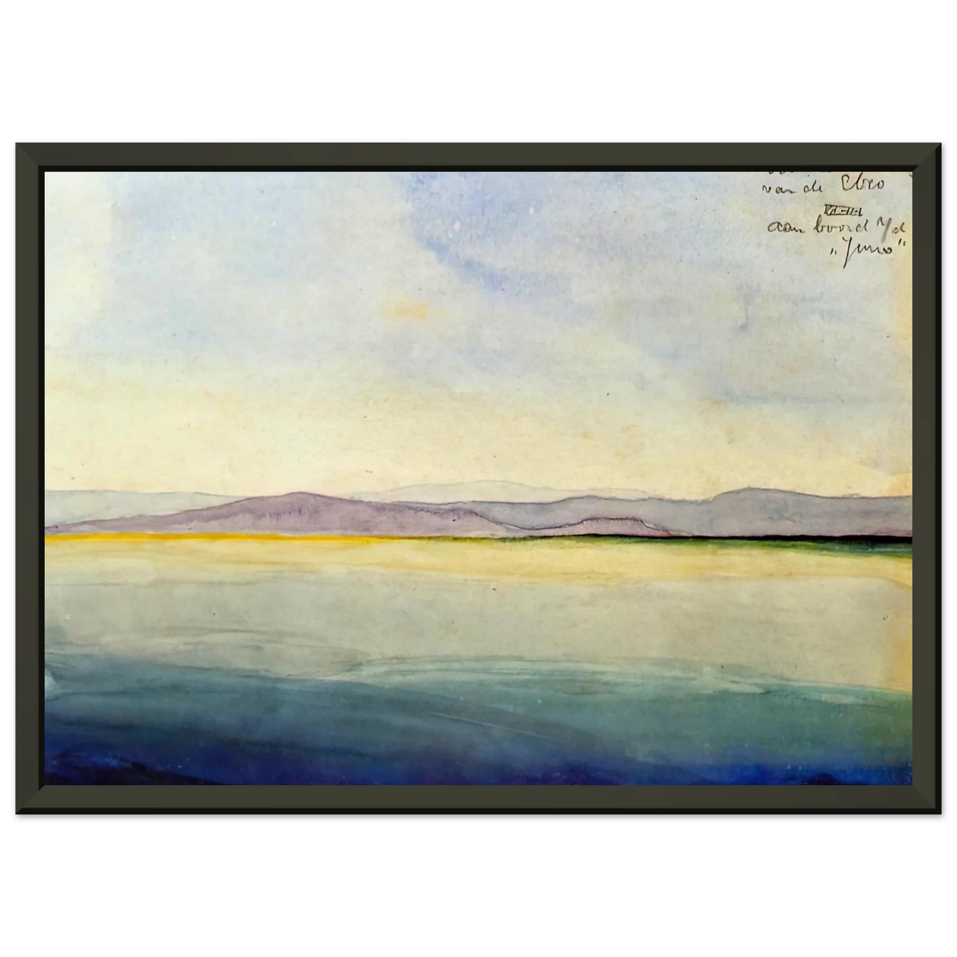 MC Escher  THE SEA AT THE MOUTH OF THE EBRO Framed Art Print  - Aluminum Frame - 70x100 cm / 28x40 inches