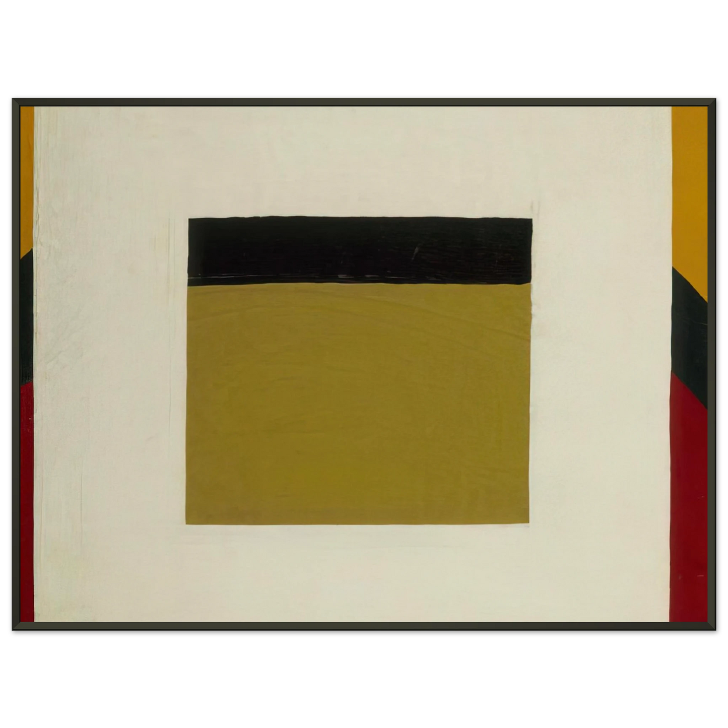 Al Held White Square Framed Art Print - Aluminum Frame - 40x50 cm / 16x20 inches