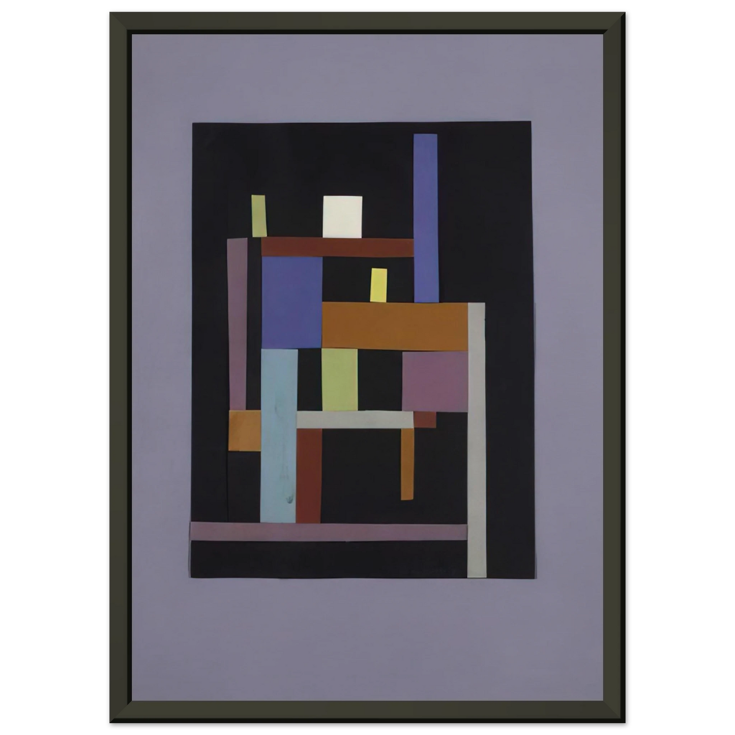 Ad Reinhardt Collage 1938 Framed Art Print - Aluminum Frame - 70x100 cm / 28x40 inches