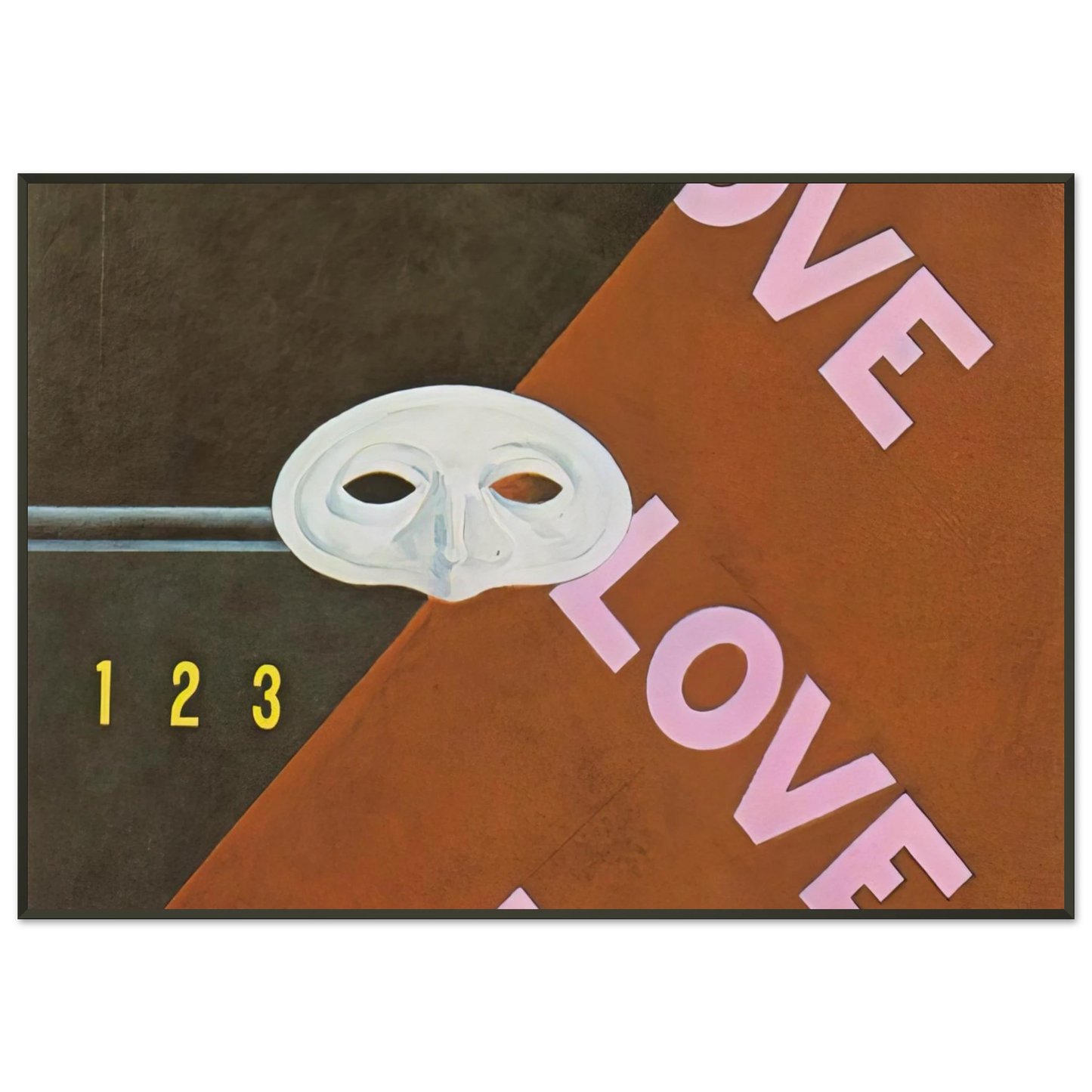 Charles Demuth Love Love Love Gertrude Stein 1928 Framed Art Print - Aluminum Frame - 21x29.7 cm / 8x12"