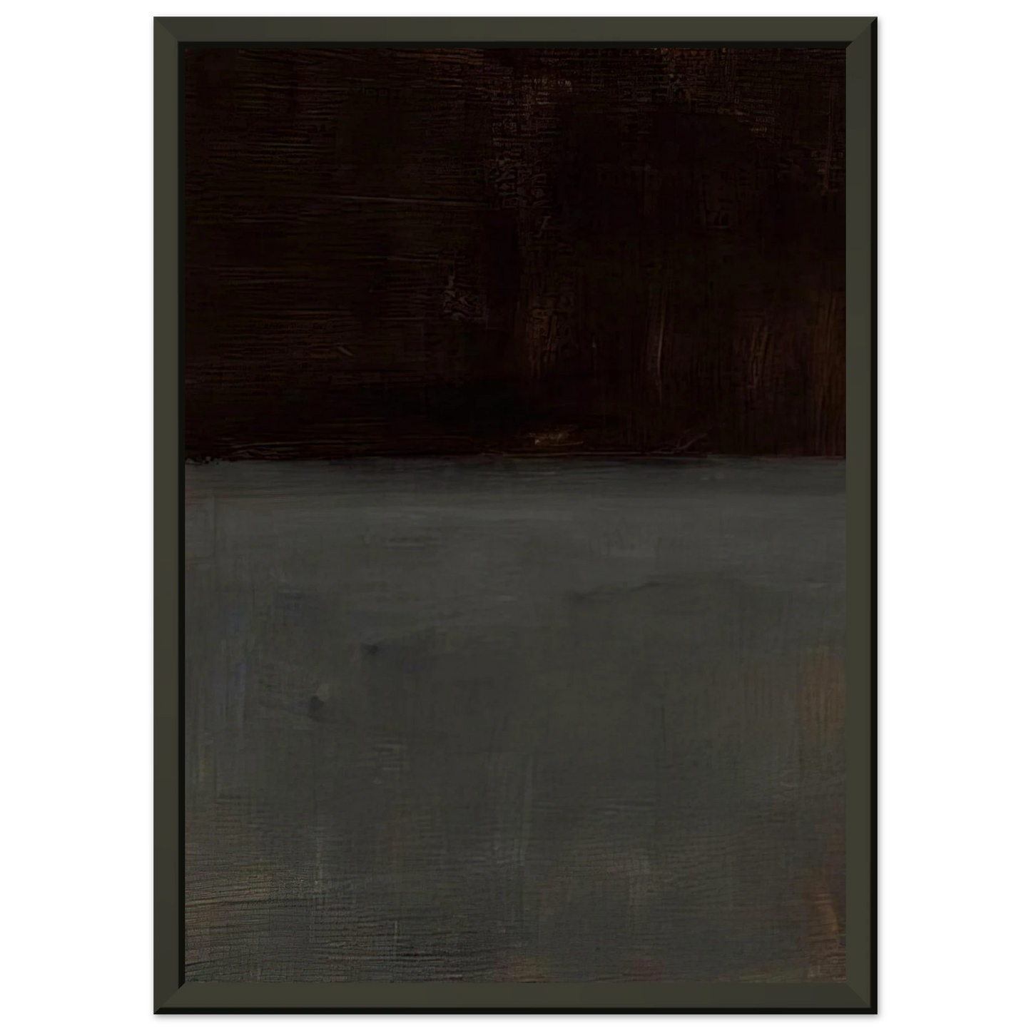 Mark Rothko Untitled brown and gray 1969 Framed Art Print - Aluminum Frame - 70x100 cm / 28x40 inches