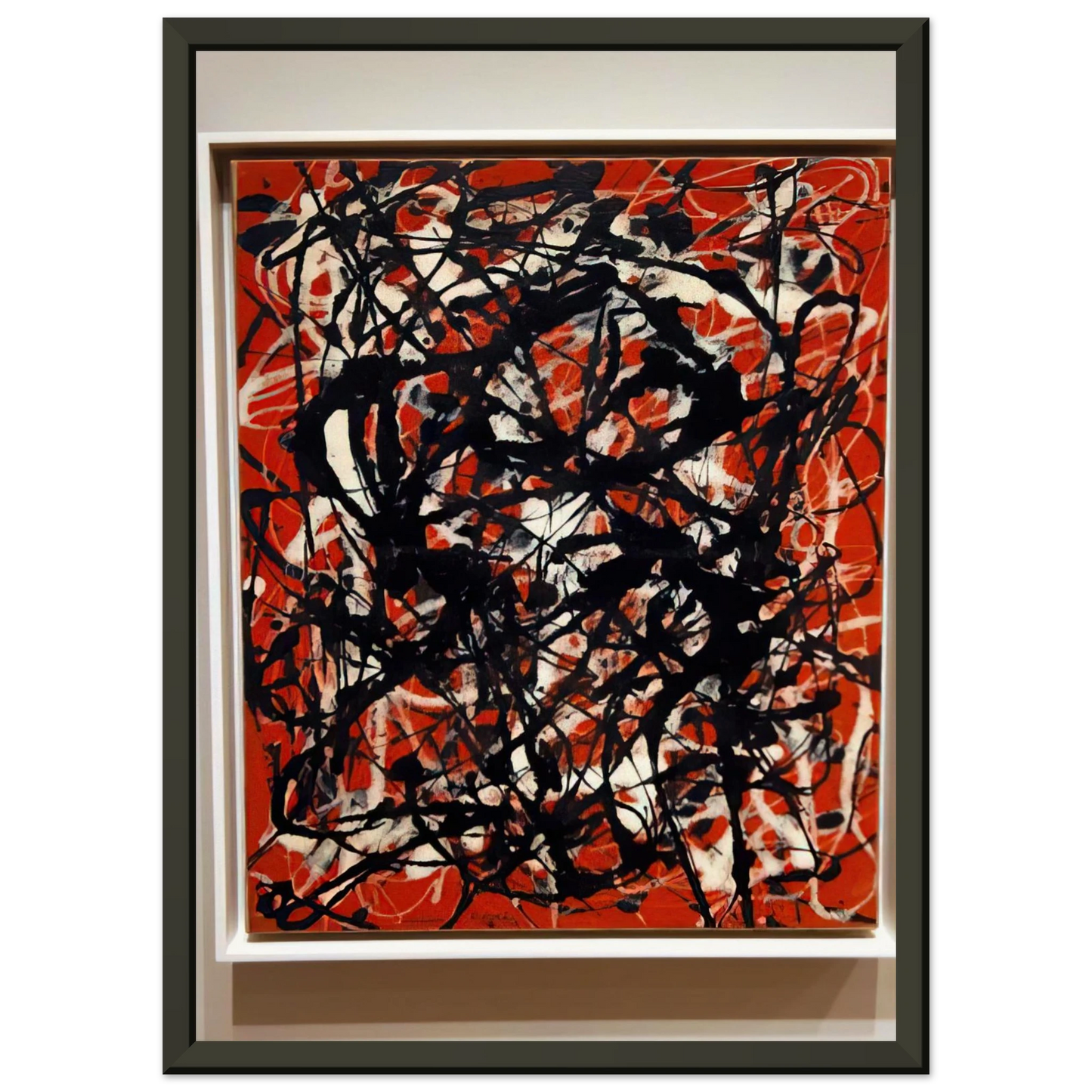 Jackson Pollock FREE FORM 1946 Framed Art Print - Aluminum Frame - 60x80 cm / 24x32 inches