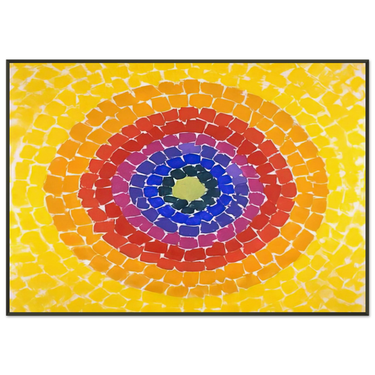 Alma Woodsey Thomas  RESSURECTION 1966 Framed Art Print  - Aluminum Frame - 21x29.7 cm / 8x12"