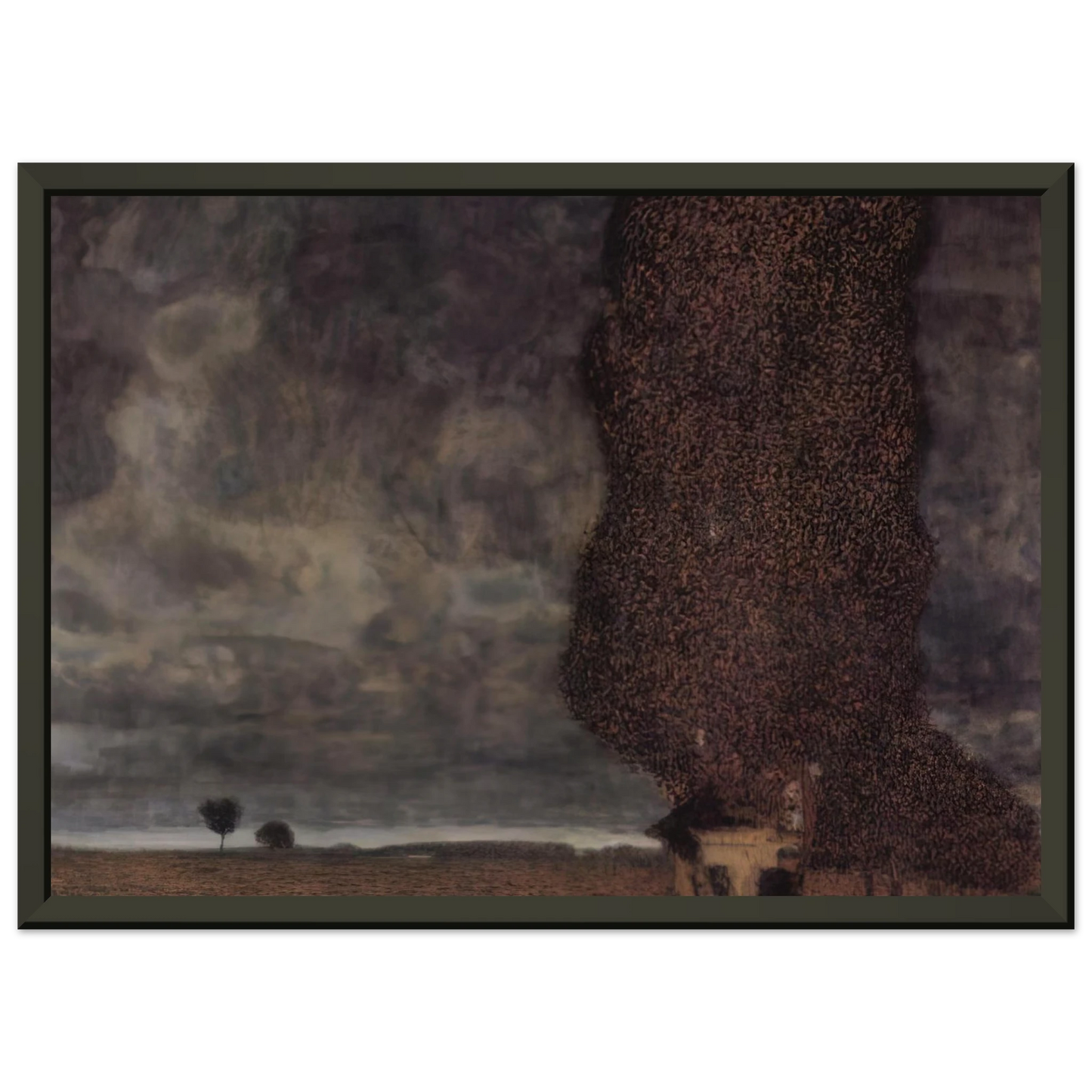Gustav Klimt THE BIG POPLAR II 1903 Framed Art Print - Aluminum Frame - 70x100 cm / 28x40 inches