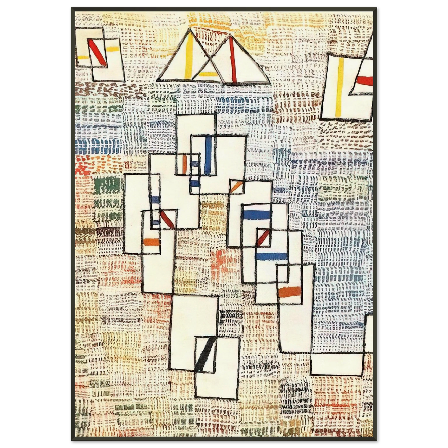 Paul Klee COTE DE PROVENCE Framed Art Print - Aluminum Frame - 21x29.7 cm / 8x12"