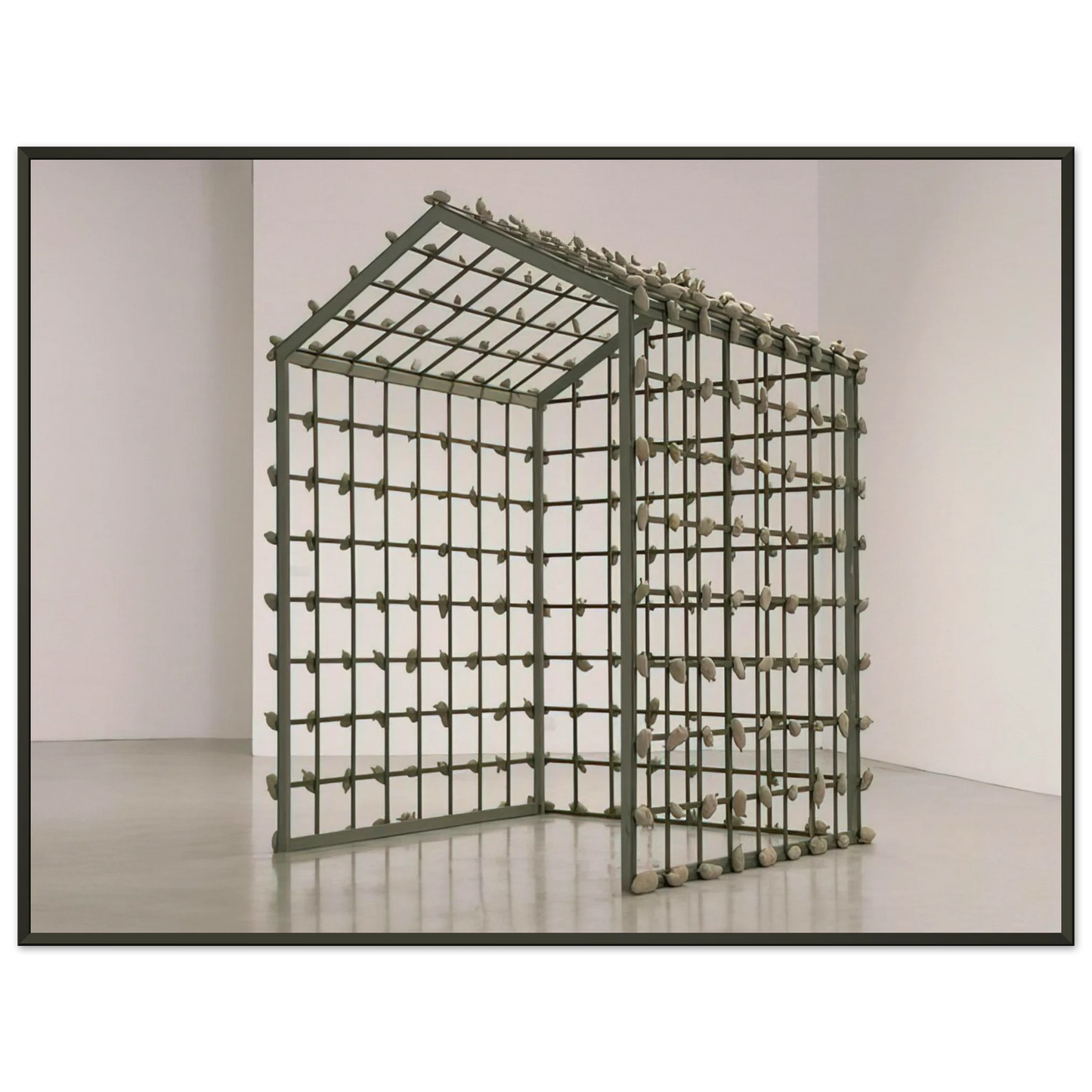 Sigmar Polke POTATO HOUSE KARTOFFELHAUS 1967 Framed Art Print - Aluminum Frame - 40x50 cm / 16x20 inches