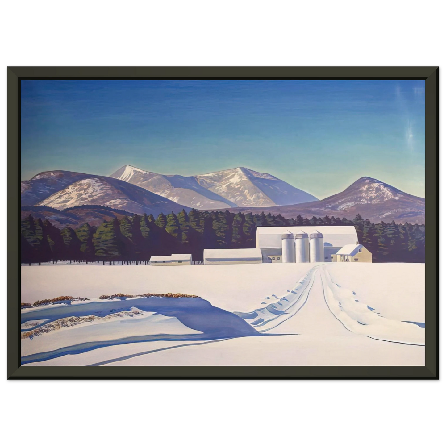 Rockwell Kent Road to Asgaard Adirondack Framed Art Print - Aluminum Frame - 70x100 cm / 28x40 inches