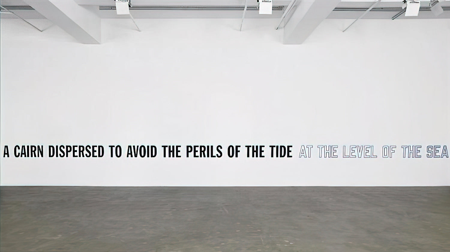 Lawrence Weiner Acrylic Print Collection