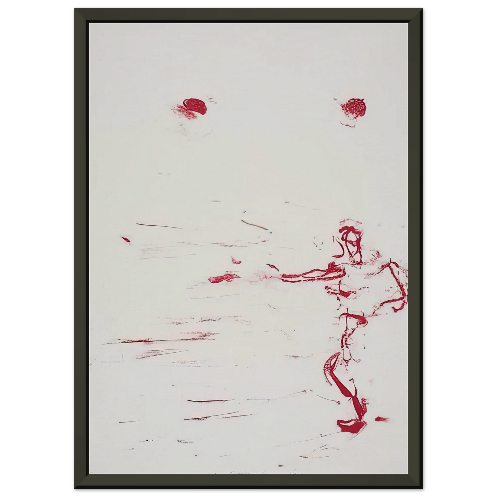 Susan Rothenberg  RED DANCE 1986 Framed Art Print  - Aluminum Frame - 60x80 cm / 24x32 inches