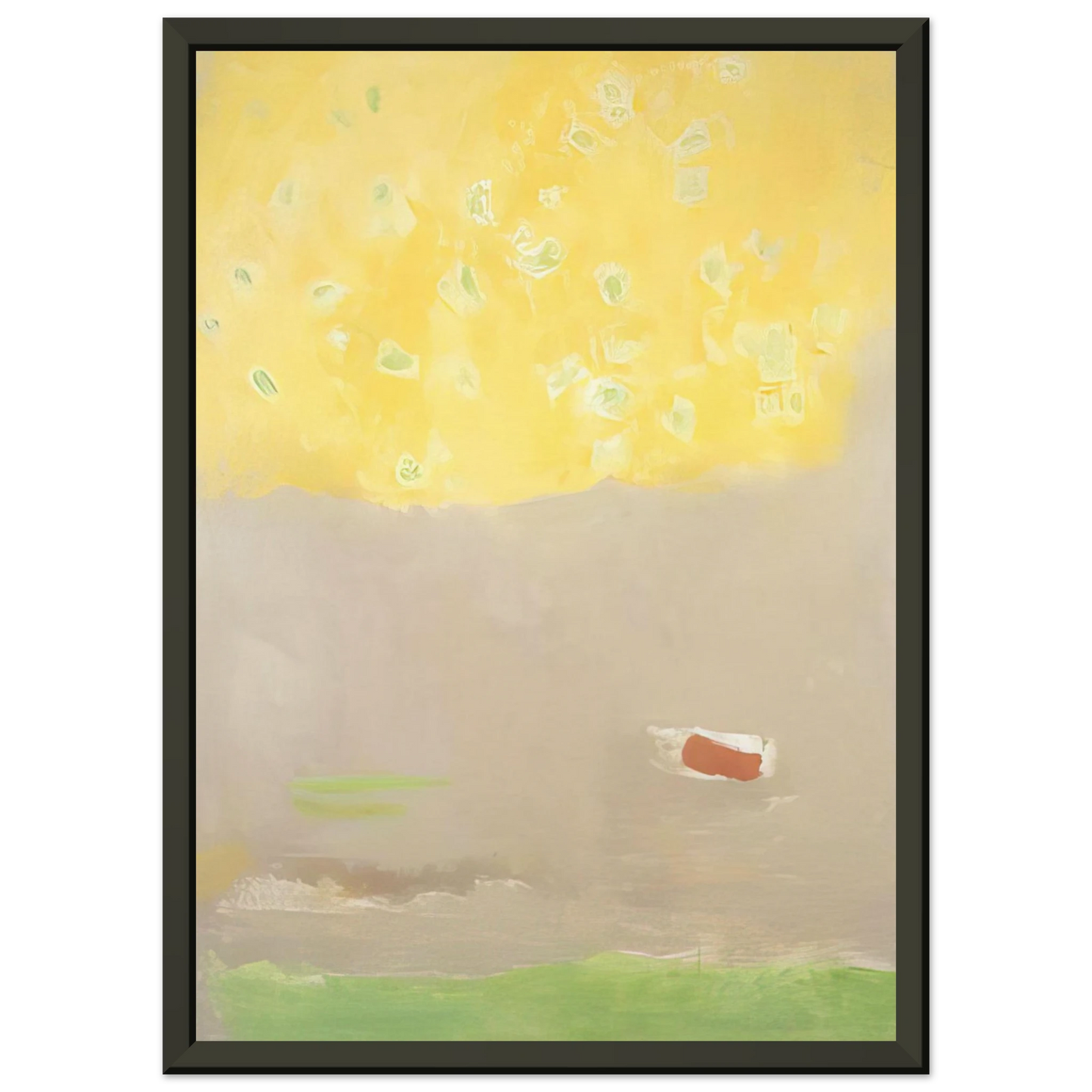 Esteban Vicente  COMPOSITION 1997 Framed Art Print  - Aluminum Frame - 60x80 cm / 24x32 inches