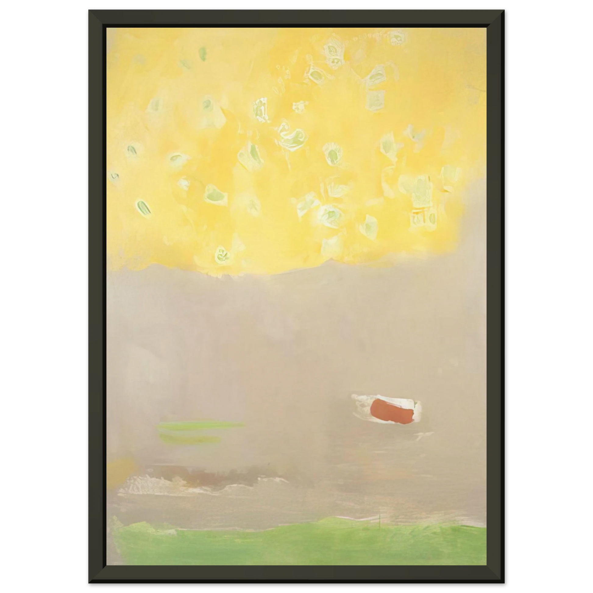 Esteban Vicente  COMPOSITION 1997 Framed Art Print  - Aluminum Frame - 60x80 cm / 24x32 inches