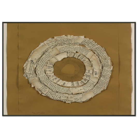 Lenore Tawney  FRUITFUL PLACE 1966 Framed Art Print  - Aluminum Frame - 21x29.7 cm / 8x12"